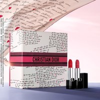迪奥Dior烈艳蓝金口红双支礼盒装丝绒(999+720)唇膏 情人节新年礼物