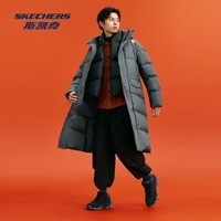 斯凯奇新年礼物冬季男女款羽绒长款外套防泼水科技防风耐磨保暖P424M066