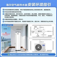 海尔（Haier）空气能热水器200升家用变频电辅速热一级能效热泵 阻垢抑菌家电补贴以旧换新A2F（4~6人)