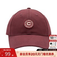Champion冠军鸭舌帽四季款男美式运动休闲风棒球帽复古遮阳帽女 暗红 均码
