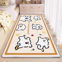 KAYE卡通卧室床边毯加厚免洗少女飘窗垫客厅沙发茶几毯子儿童房间地毯 SJR-K蹦跳小狗 60X160cm