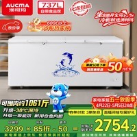澳柯玛（AUCMA）737升单温冷柜 家用大容量冰柜 卧式冰箱冷藏柜冷冻柜超市雪糕柜 一级能效 BC/BD-737TC 以旧换新