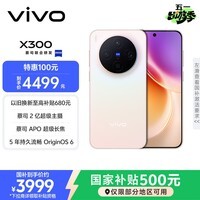 vivo X300 12GB+256GB 幸运彩 国家补贴 蔡司2亿超级主摄 蔡司APO超级长焦 OriginOS6 拍照 AI手机