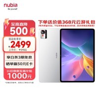 努比亚（nubia）平板Pro  10.9英寸平板电脑 骁龙8 Gen3  2.8K超清真彩屏 10100mAh 12GB+256GB 极光银