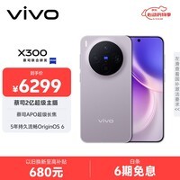 vivo X300 16GB+1TB 惬意紫 蔡司2亿超级主摄 蔡司APO超级长焦 5年持久流畅OriginOS 6 拍照 AI手机