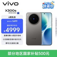 vivo X300s 12GB+512GB 钛黑 蔡司2亿超级主摄 蔡司APO超级长焦 144Hz蔡司大师色彩屏 拍照 AI手机