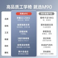 西昊M90人体工学椅办公椅子电脑椅人工力学座椅电竞椅宿舍国家补贴