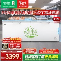 容声（Ronshen）715L单温家商两用冰柜PCM内胆-42℃冰封锁鲜电脑控温冰箱大容量冷柜BD/BC-715ZEL/RX
