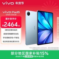 vivo Pad5 12GB+256GB 展蓝图  国家补贴15% 蓝晶×天玑9300+ 12.1英寸高亮护眼屏 平板电脑