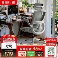 黑白调P2Pro二代人体工学椅电脑椅办公椅电竞椅子人工力学座椅4D腰托
