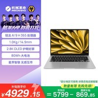 机械革命【国家补贴】星耀14(AI 9H 365 32G 1T 2.8K OLED 120Hz 100%DCI-P3)办公笔记本电脑轻薄游戏本