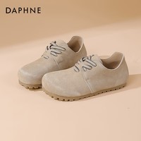 达芙妮勃肯鞋女2025春季新款女鞋浅口单鞋软底舒适不累脚百搭懒人鞋ZJ 灰色 35