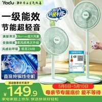 亚都（YADU）电风扇一级能效风扇【直流变频】风扇家用遥控落地扇节能电扇定时轻音睡眠降温神器