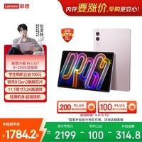联想（Lenovo）小新PadPro GT 11.1英寸办公学习游戏AI平板电脑3.2K超清大屏骁龙8Gen3国家补贴教育优惠8+256粉