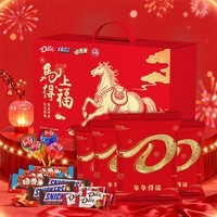 德芙 巧克力混装 年货礼盒 送长辈儿童新年礼品 休闲零食糖果 送礼 德芙糖巧混装马上得福礼盒394g