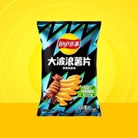 乐事（Lay\'s） 经典/大波浪/奇多系薯片 玉米棒40g/50g 单袋装办公室休闲零食 大波浪铁板鱿鱼味40克