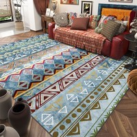KAYE民族风波西米亚地毯沙发客厅茶几毯加厚免洗轻奢高级感卧室床边毯 BS-T21 120x160 cm