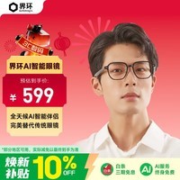 界环（SUPERHEXA）AI智能眼镜非AR 实时翻译音频眼镜 无线蓝牙耳机 会议助手  经典多边形款 曜石黑 科技礼物