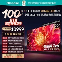 海信（Hisense）电视小墨E5Q Pro 100英寸 U+MiniLED 信芯芯片 黑曜屏Pro 100E5Q-PRO E5NPRO升级 100英寸 【固定挂架+免费安装+视频年卡】
