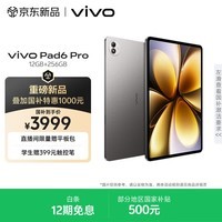 vivoPad6 Pro 12GB+256GB 自在灰 国家补贴 13.2英寸 4K原彩屏 杜比视界 第五代骁龙8至尊版 平板电脑