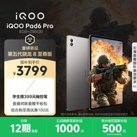 iQOO Pad6 Pro 8GB+256GB 灰晶 国家补贴 第五代骁龙8至尊版 4K游戏电竞大屏 13000mAh 平板电脑 vivo