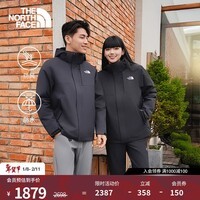 北面（The North Face）硬壳三合一冲锋衣男经典棉服内胆防风防水保暖25秋冬上新|8GJZ JK3/宇宙黑 2XL /185
