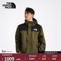 北面（The North Face）机能冲锋衣REIGN ON男硬壳外套DRYVENT防水外套25秋冬新品|8FZM BQW/乌木绿 2XL /185