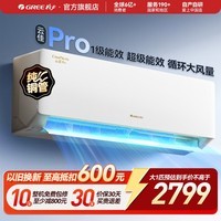 格力（GREE）空调 云佳Pro【超级省电】  新一级能效 变频冷暖 自清洁 壁挂式 卧室空调挂机智能WIFI 国家补贴 云佳Pro 大1匹 新一级能效 新款上市