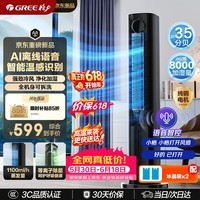 格力(GREE)【智能语音】冷静宝家用空调扇冷风扇等离子除菌静音落地水冷塔扇大容量冷气扇小空调KS-06S80DVag