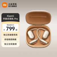 小米Xiaomi 开放式耳机 Pro 无线蓝牙耳机 耳挂式5单元无感佩戴蓝牙耳机 适用于安卓苹果手机 Xiaomi 开放式耳机 Pro 钛光金
