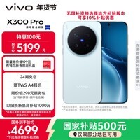 vivo X300 Pro 12GB+256GB 自在蓝 蔡司2亿APO超级长焦 蓝图影像双芯 5年持久流畅OriginOS 6 AI手机