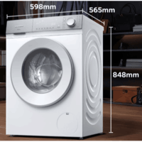西门子（SIEMENS）【新品上市】小晶钻超薄10KG大容量全自动滚筒洗衣机 纤薄机身 隐奢面板 智能除渍 WW52H1U00W
