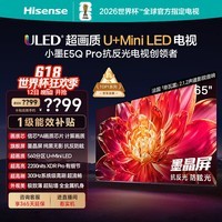 海信电视小墨E5Q Pro 65英寸 560分区U+MiniLED 信芯芯片抗反光防眩光墨晶屏限时补贴世界杯65E5Q-PRO