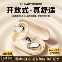 艾勒丝汀【柏林之声丨顶配新款】蓝牙耳机骨传导概念挂耳式无线开放式不入耳运动降噪适用于补苹果华为小米 【云感肤】开放不漏音丨久戴不痛 【9D杜比音效丨CVC通话降噪】