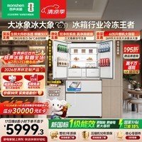 容声大冰象机皇605L法式冰箱大容量双净双系统嵌入式一级能效自动制冰国家补贴BCD-605Q60FZNBD世界杯