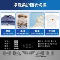 松下（Panasonic）波轮洗衣机全自动10公斤 节能省水智能洗 线屑收集 柔顺剂投放口 大容量桶洗净 XQB100-TSWTS