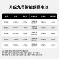 九号(Ninebot)九号电动Q85c电动摩托车智能长续航电摩【门店自提】 到门店选颜色