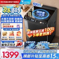 小天鹅（LittleSwan）波轮洗衣机全自动家用10KG大容量水魔方防缠绕 直驱变频 除菌TB100V81DT 出租屋 国家补贴