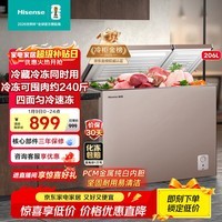海信(Hisense)206升双温冰柜一级能效冷藏冷冻两用独立分区速冻小冰箱BCD-206NUD国家补贴