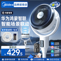 美的(Midea)空气循环扇直流变频电风扇落地扇家用安睡一级能效电扇轻音净化扇轻羽扇 【直流变频轻音 场景联动】(支持鸿蒙智联)