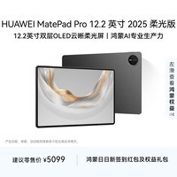 HUAWEI MatePad Pro 12.2英寸 2025 柔光版 华为平板电脑 双层OLED柔光屏 WIFI 12GB+512GB 砚黑