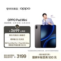 OPPO Pad Mini 国家补贴 8.8英寸平板电脑 第五代骁龙8旗舰芯 8GB+256GB 深空灰 办公学习游戏娱乐平板