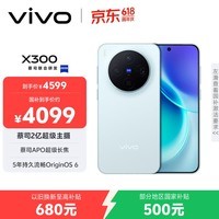 vivo X300 12GB+256GB 自在蓝 蔡司2亿超级主摄 蔡司APO超级长焦 5年持久流畅OriginOS 6 拍照 AI手机