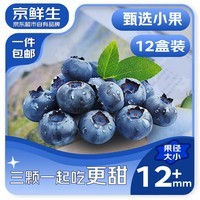 京鲜生 云南糖豆蓝莓 12盒*125g 12mm+  生鲜水果 源头直发包邮