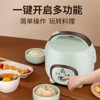 廉宝电饭煲家用1-2人迷你小型多功能学生电饭锅3-4人球釜胆不粘电煮锅 浅绿色3L【2-4人用】球釜不粘胆 3L