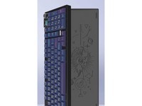 HELLO GANSSES101T客制化高斯机械键盘铝坨坨CNC三模蓝牙有线2.4g无线电竞游戏办公 黑色 ES101T凝夜彩【KTT-奶龙轴】