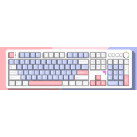 HELLO GANSS GANSS GS3104TPro高斯客制化静音键盘机械键盘 三模键盘 gasket结构全键热插拔办公游戏 3104TPRO 烟云紫 KTT晶粉轴