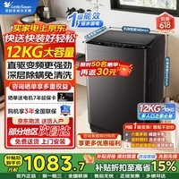 小天鹅(LittleSwan)波轮洗衣机全自动12KG公斤超大容量直驱变频电机一级能效省电强劲深层除螨洗内桶免清洗TB12V22DP
