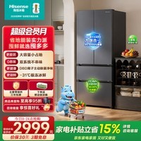 海信（Hisense）囤多多572L法式多门冰箱双系统主动除菌超薄零嵌大容量国家补贴BCD-572E5SFZSD灰【26年新款】 灰色