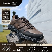 Clarks其乐ATL系列男鞋新款透气快干防泼水牛皮徒步户外运动鞋 深棕色 261734847 40